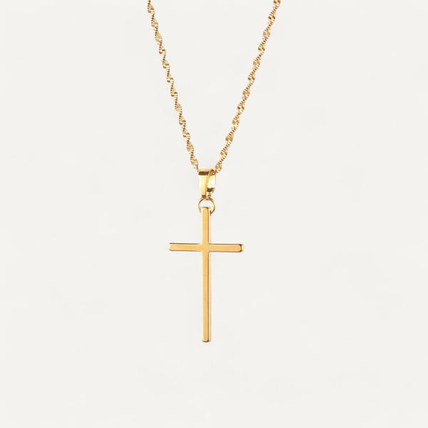 Collier Croix Acier Inoxydable