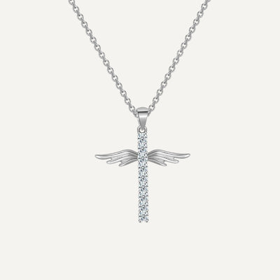 Collier Croix Ange Femme