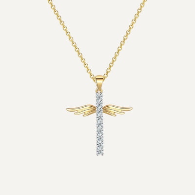 Collier Croix Ange Femme