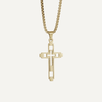 Baroque Cross Necklace