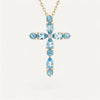 Celestial cross necklace