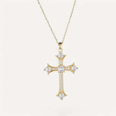 Chic Christliches Kreuz Halsband