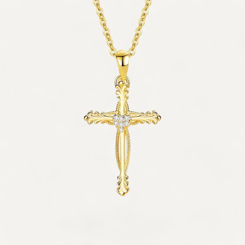 Collier Croix Coeur