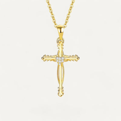 Collier Croix Coeur