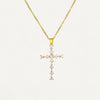 Women's crystal cross necklace