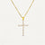 Women's crystal cross necklace