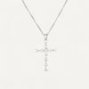 Women's crystal cross necklace