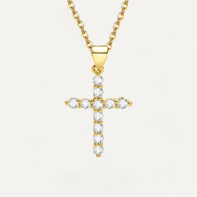 Collier Croix Cristal Simple