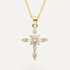 Golden elegance cross necklace