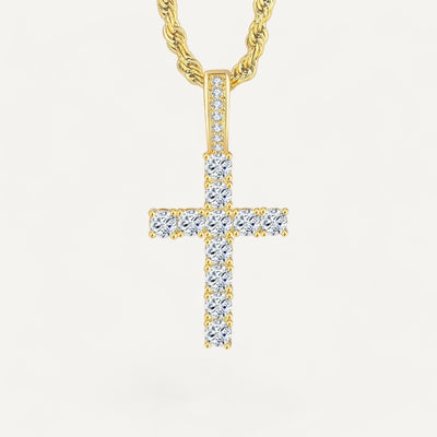 Cross necklace Men shine & elegance