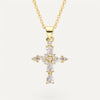 Pure light cross necklace