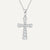 925 silver cross collar necklace