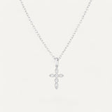 Kreuzanhänger Marquise aus Sterlingsilber