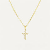 Kreuzanhänger Marquise aus Sterlingsilber