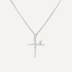 Wellenförmiges Kreuz-Halsband