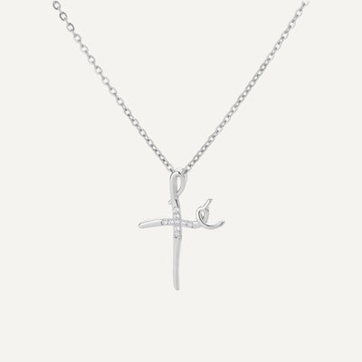 Collier Croix Ondulé