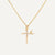 Wavy Cross Necklace