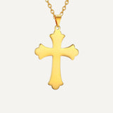 Collier Croix Orthodoxe Sans Motif