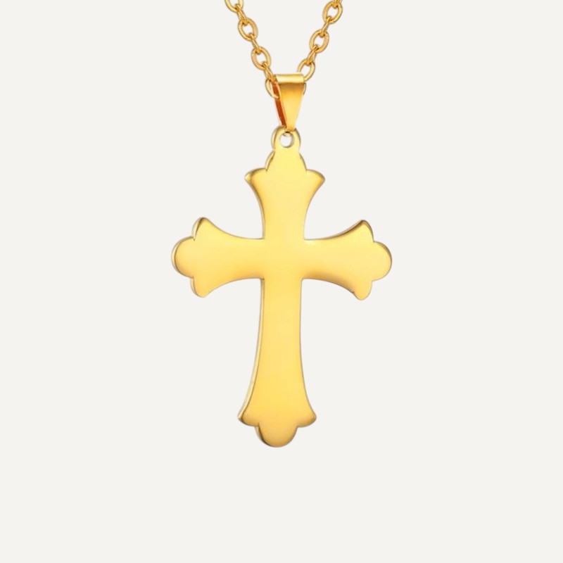 Collier Croix Orthodoxe Sans Motif