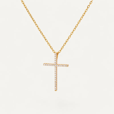 Collier Croix Pierre Zirconium