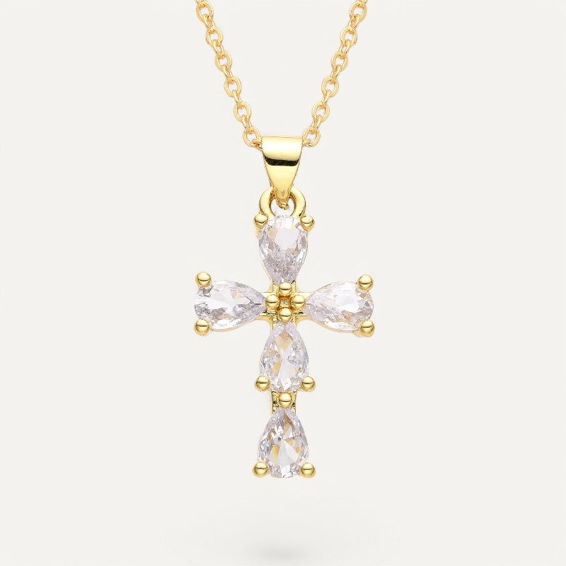 Women's religious cross necklace