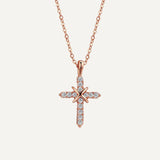 Collier Croix Rose Gold