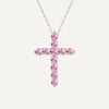 Collier Croix Rose