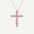 Collier Croix Rose