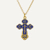 Orthodox style cross necklace