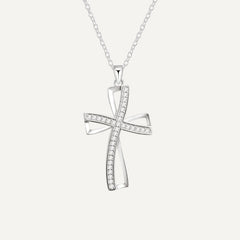 Collier Croix Torsadée