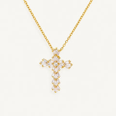 Collier Croix Zirconium