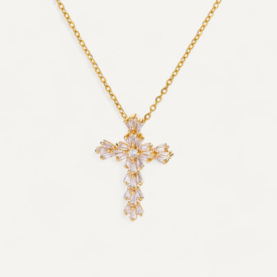 Collier Croix Zirconium