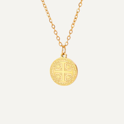 Jerusalem cross necklace