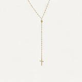 Steel cross necklace