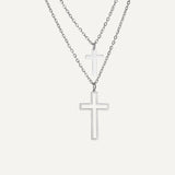 Doppeltes Kreuz-Halsband