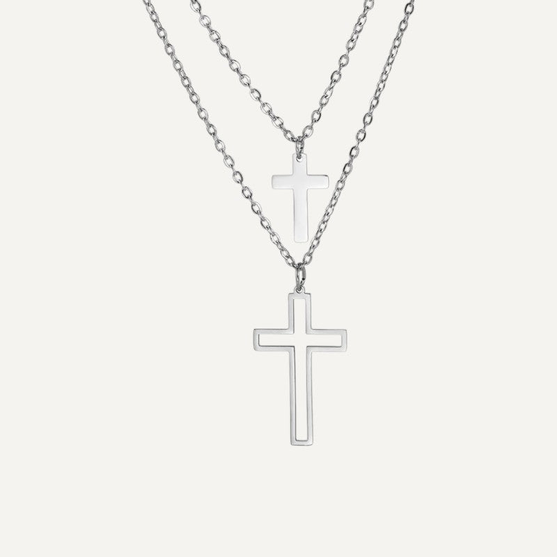 Doppeltes Kreuz-Halsband