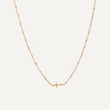 Collier Ras du Cou à Pendentif Croix