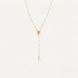 Collier Religieux à Pendentif Croix de la Vierge Marie