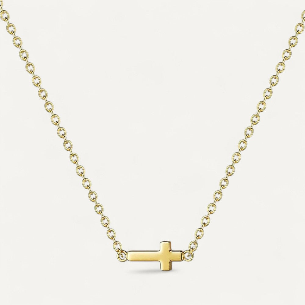 Collier Croix Fine