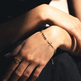 Golden rosary bracelet