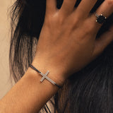 Armband Kreuz Schnur