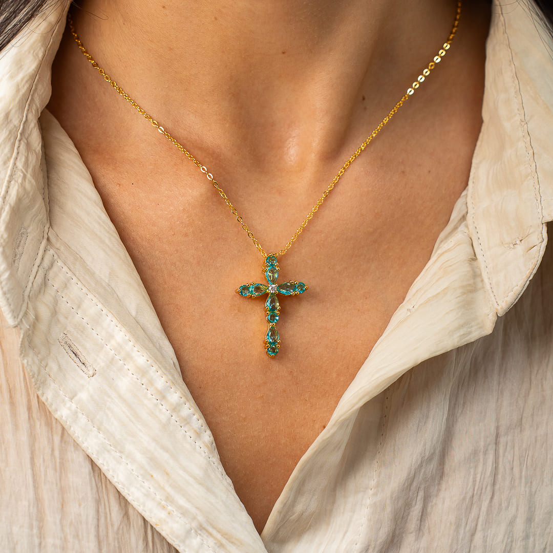 Collier Croix Céleste
