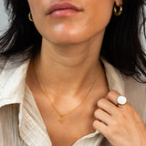 Kreuzanhänger Marquise aus Sterlingsilber