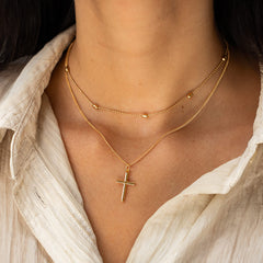 Doppelkreuz-Halskette Choker