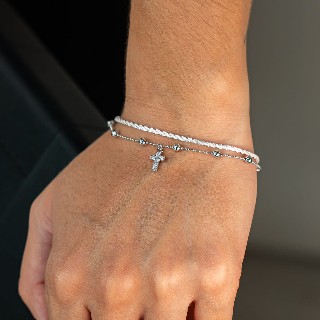 Bracelet Croix Éclat Céleste