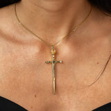 Sword cross pendant