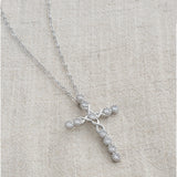 Collier Croix Cristaux de Zirconium