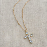 Collier Croix Religieuse avec Zirconiums