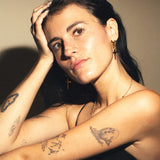 Boucles d'Oreilles Anneau Croix