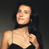 Kreuzanhänger Kristall Damen